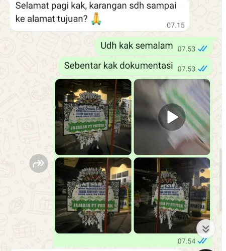 Pengiriman Papan Bunga Selamat Pengasinan Sawangan