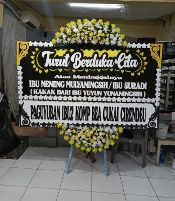 Papan Bunga di Pengasinan Sawangan
